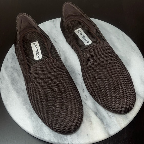 Steve Madden Sabin Flats Knit Loafers Brown Sz 8 - Picture 1 of 9